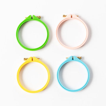Colourful Mini Embroidery Hoops 7.5cm