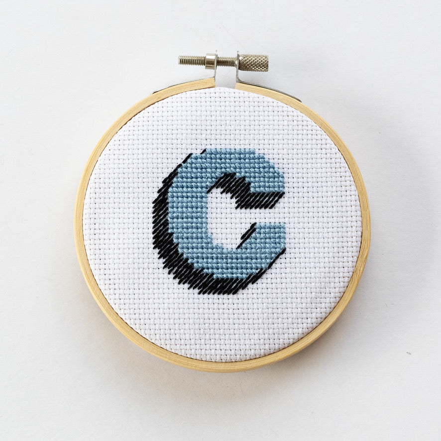 Drop Shadow Alphabet Cross Stitch Kit