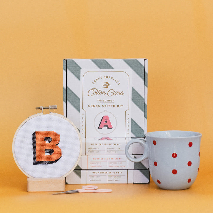 Drop Shadow Alphabet Cross Stitch Kit