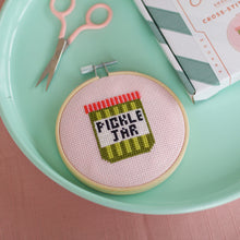Load image into Gallery viewer, Pickle Jar Cross Stitch Kit