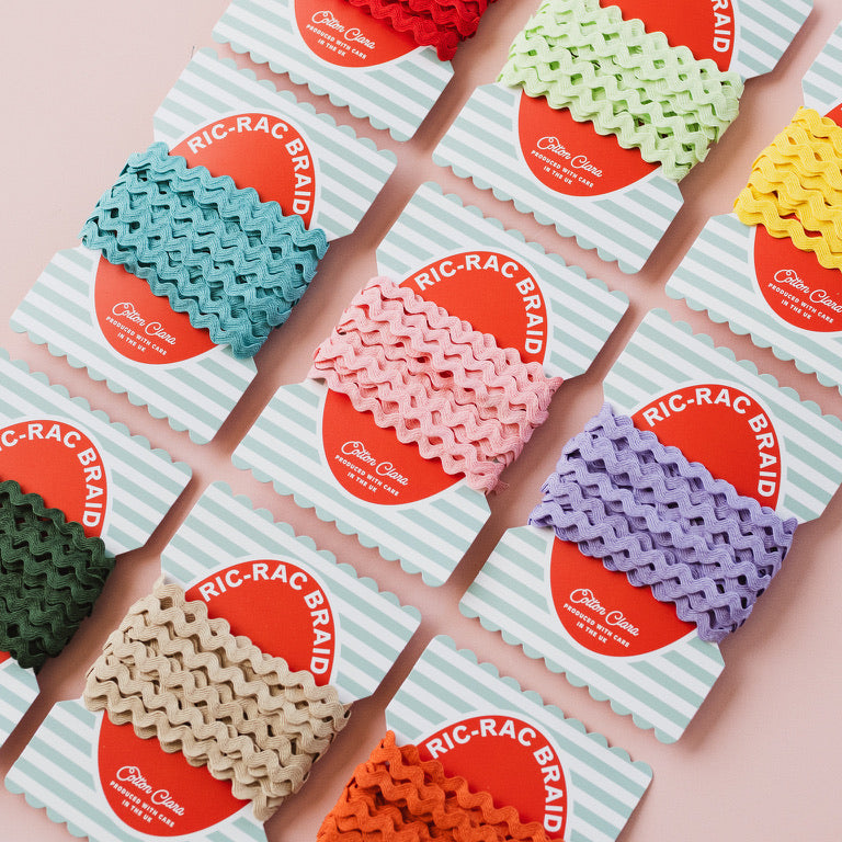 4 x Metres of Ric Rac Trimming on Colourful Bobbin