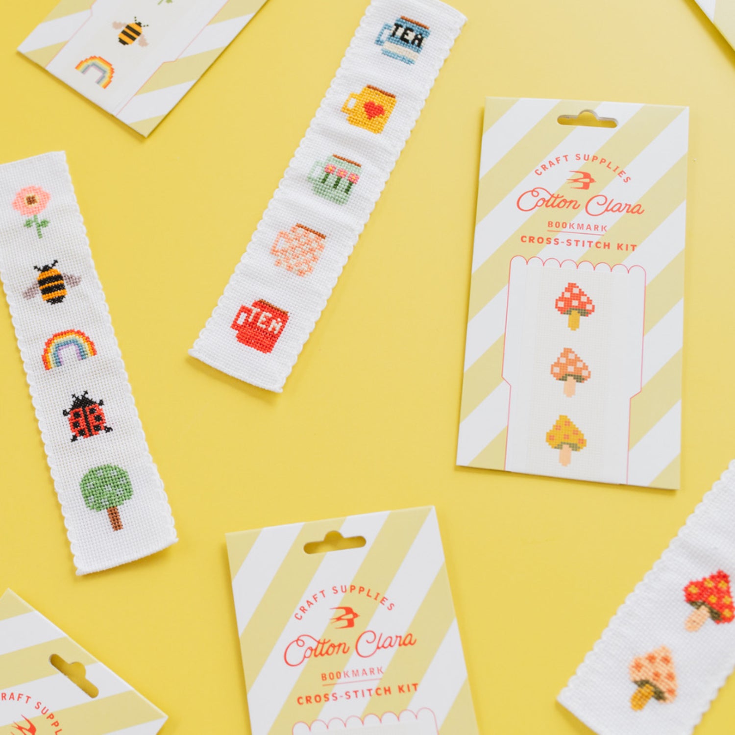 Bookish Bookmark Cross Stitch Kit