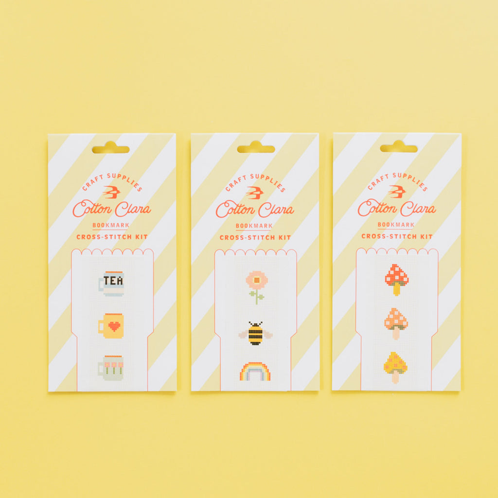 Bookish Bookmark Cross Stitch Kit