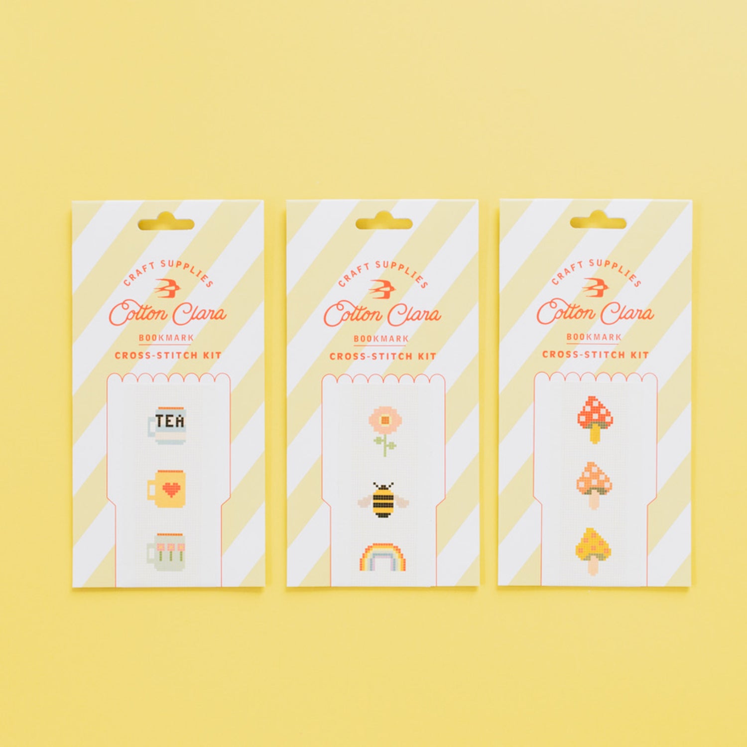 Mugs Bookmark Cross Stitch Kit