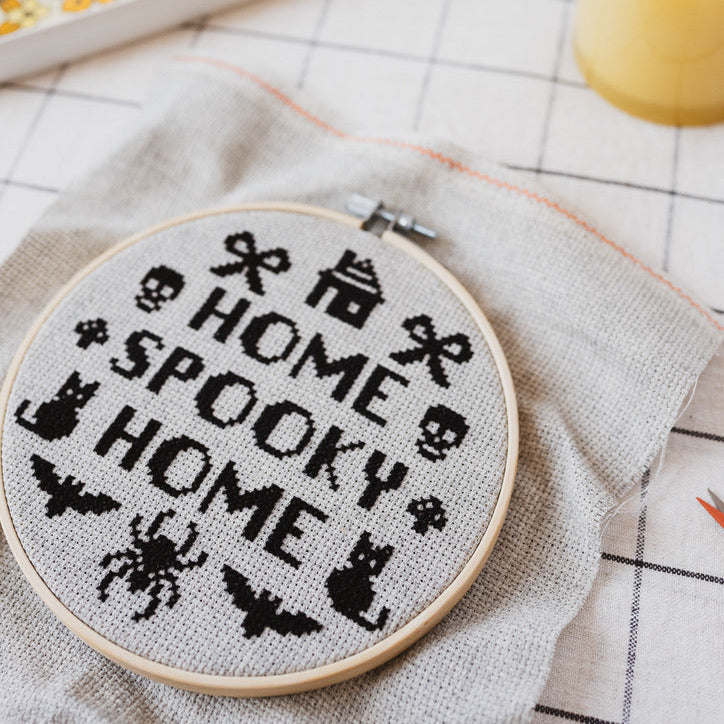 Home Spooky Home Cross Stitch Kit