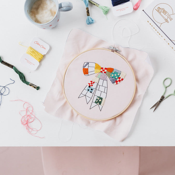 Quilted Bow Embroidery - One Off Box