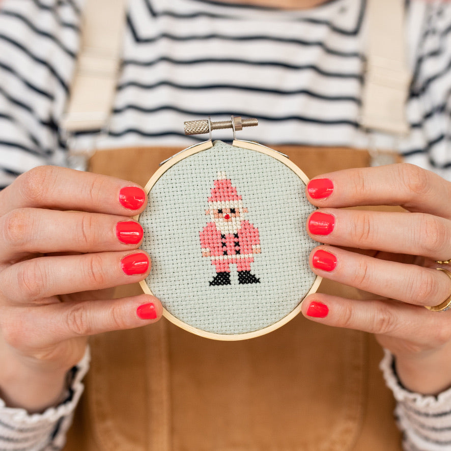 Santa Mini Cross Stitch PDF Pattern – Instant Download