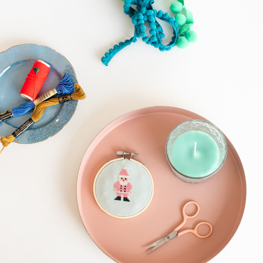 Santa Mini Cross Stitch PDF Pattern – Instant Download