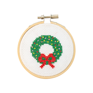 Wreath Mini Cross Stitch PDF Pattern – Instant Download
