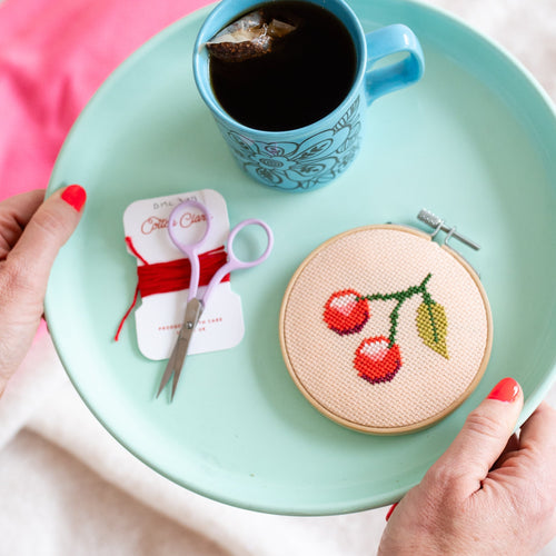 Cherry Mini Cross Stitch Kit