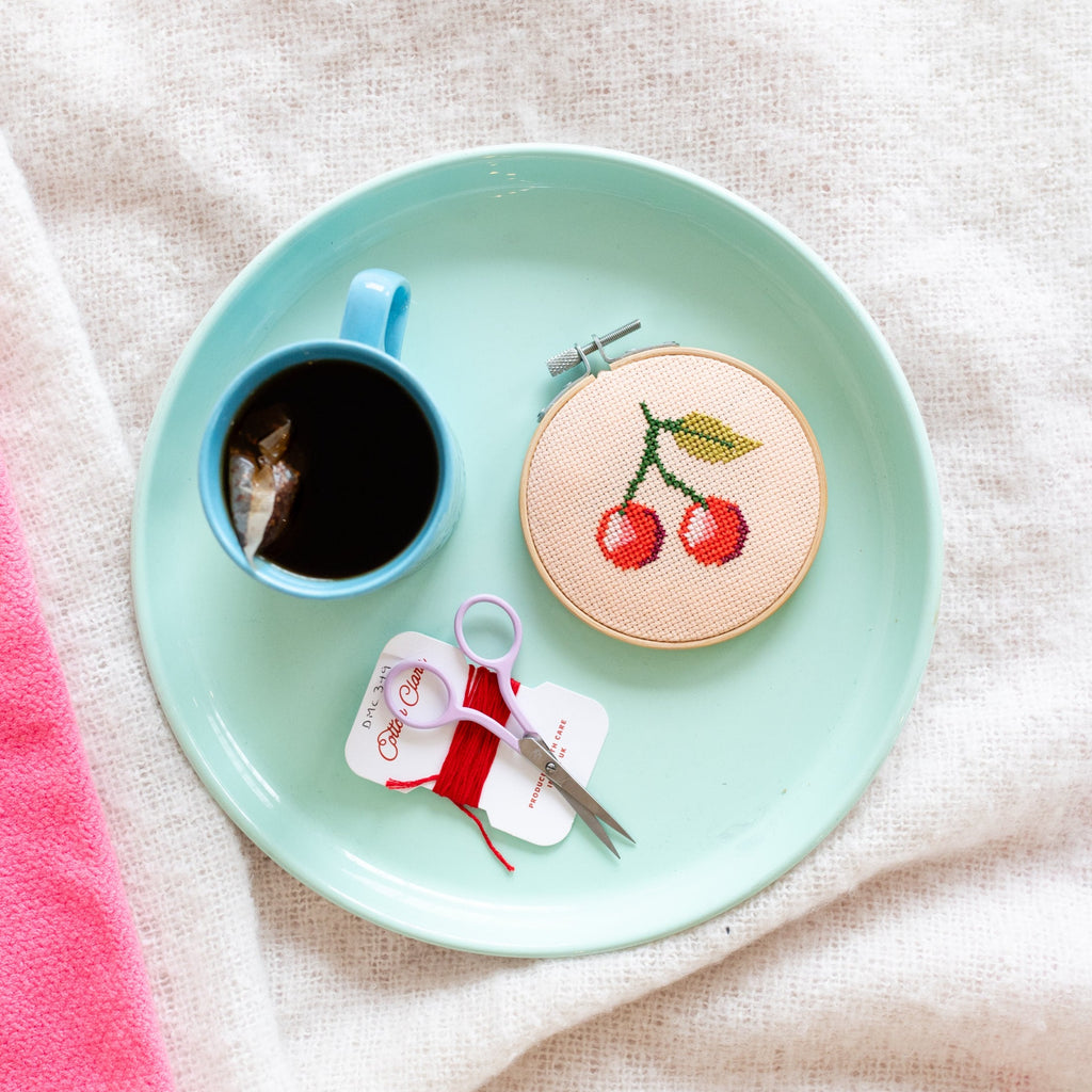 Cherry Mini Cross Stitch Kit