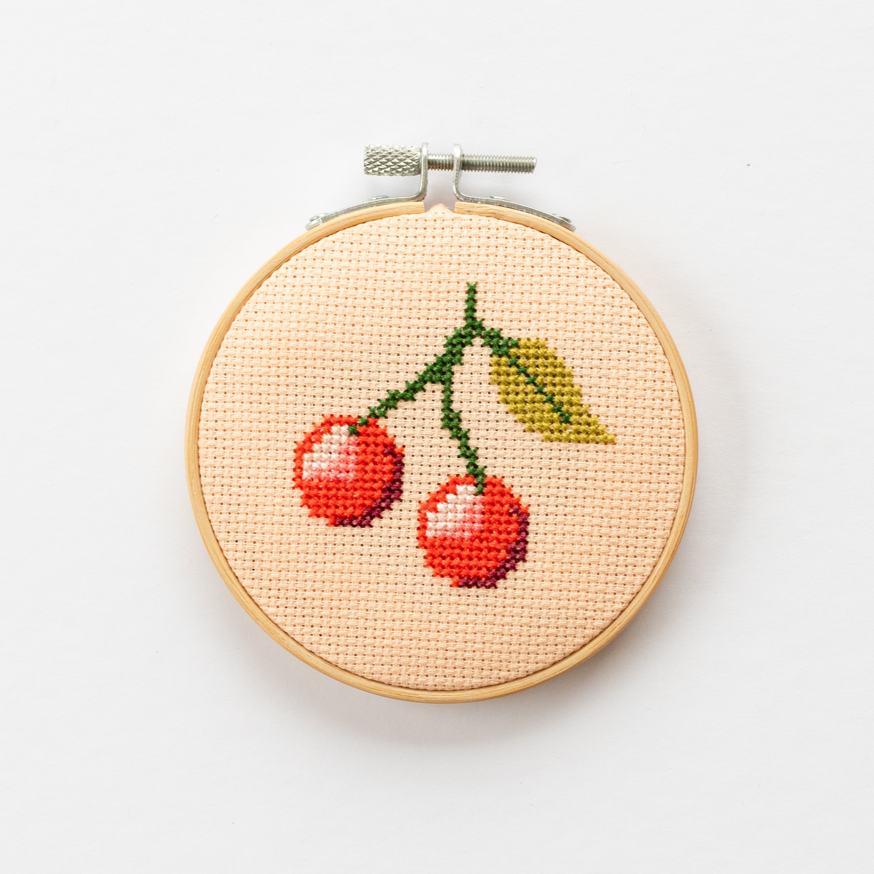 Cherry Mini Cross Stitch PDF Pattern – Instant Download