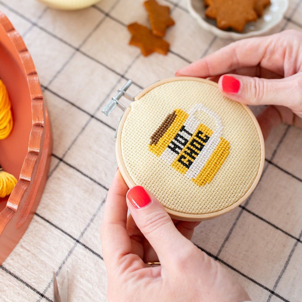 Hot Choc Mini Cross Stitch PDF Pattern – Instant Download