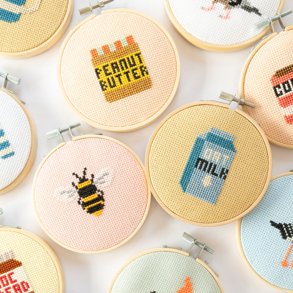 Peanut Butter Mini Cross Stitch PDF Pattern – Instant Download