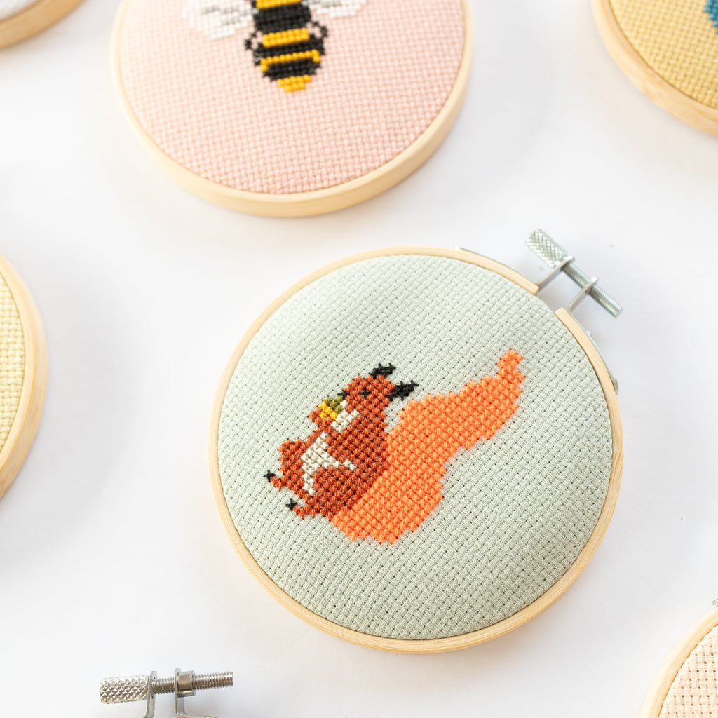 Squirrel Mini Cross Stitch PDF Pattern – Instant Download