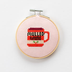 Mulled Wine Mini Cross Stitch PDF Pattern – Instant Download