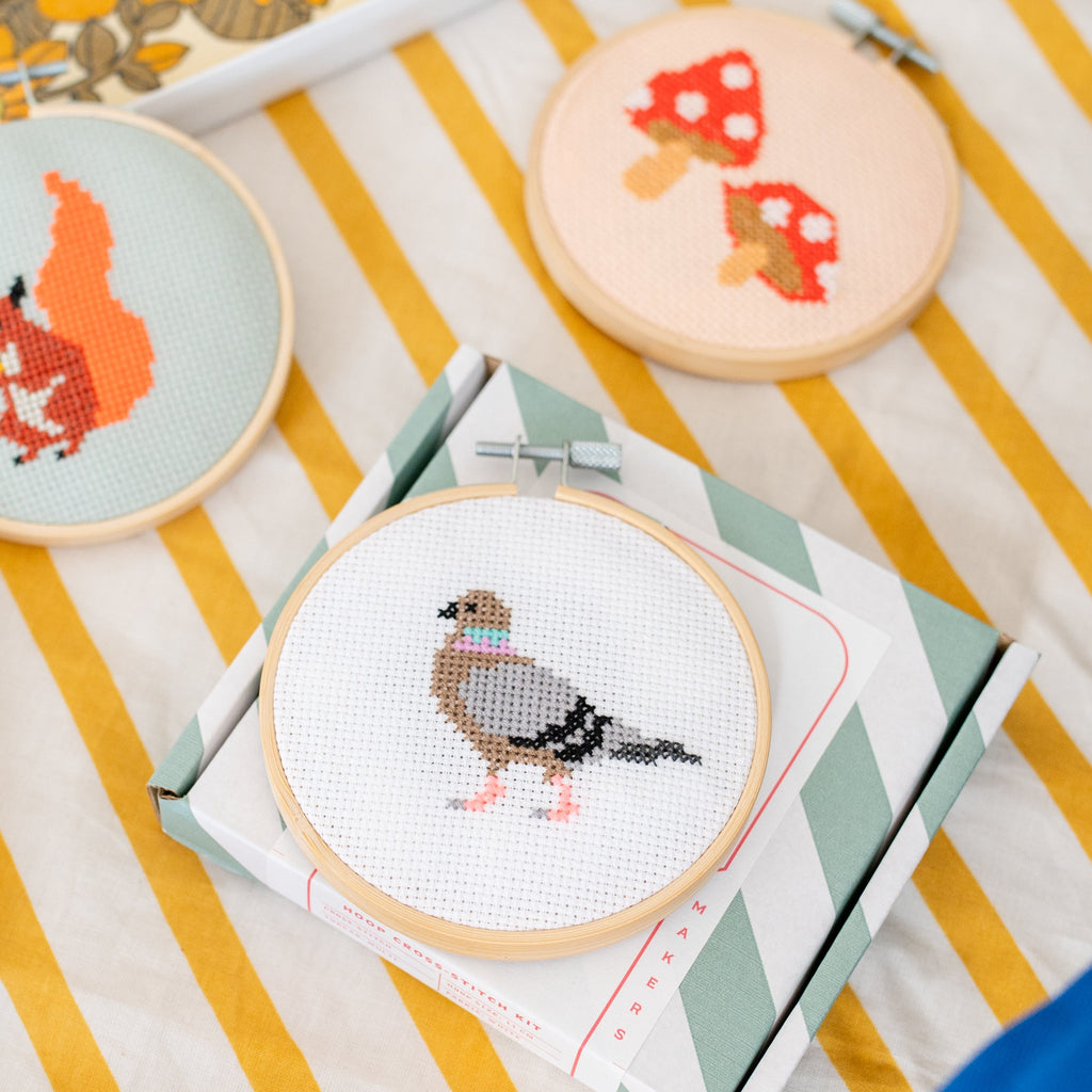 Pigeon Mini Cross Stitch PDF Pattern – Instant Download