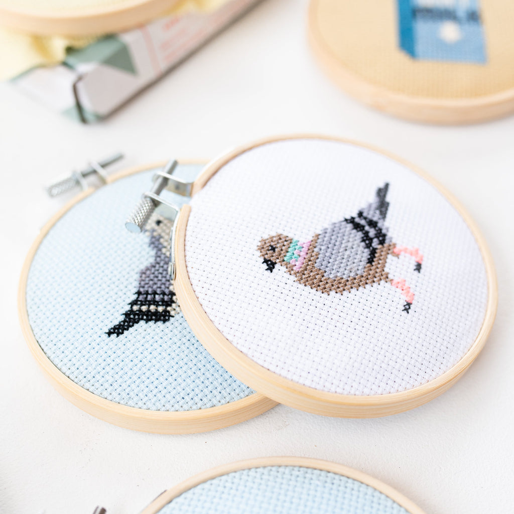 Pigeon Mini Cross Stitch PDF Pattern – Instant Download