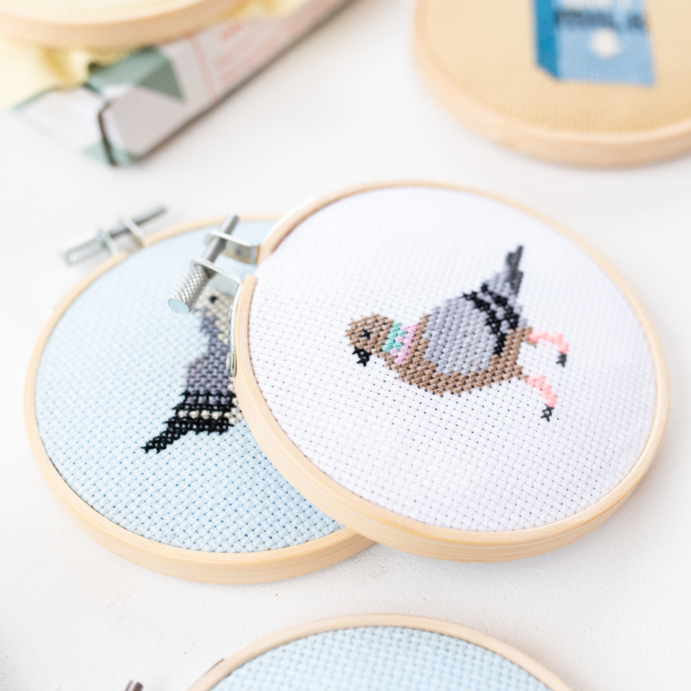 Pigeon Mini Cross Stitch PDF Pattern – Instant Download