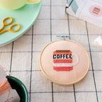 Coffee Mini Cross Stitch PDF Pattern – Instant Download