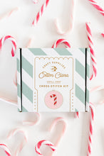 Load image into Gallery viewer, Candy Cane Cross Stitch Kit