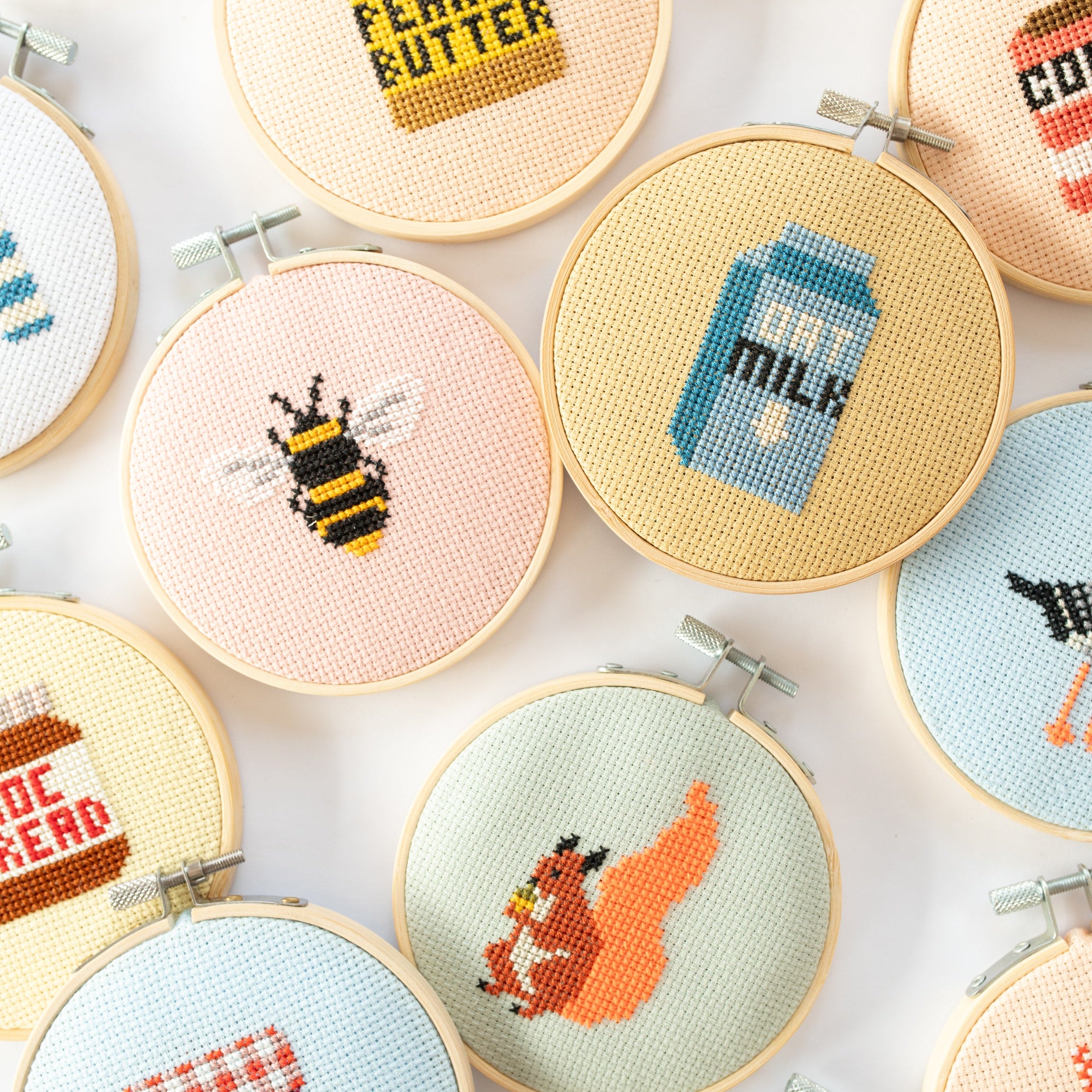 Bee Mini Cross Stitch PDF Pattern – Instant Download