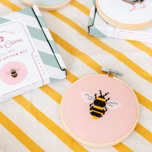 Load image into Gallery viewer, Bee Cross Stitch Kit