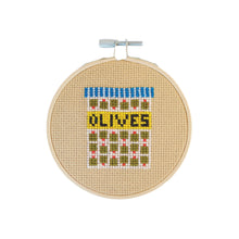 Load image into Gallery viewer, Olives Cross Stitch Kit
