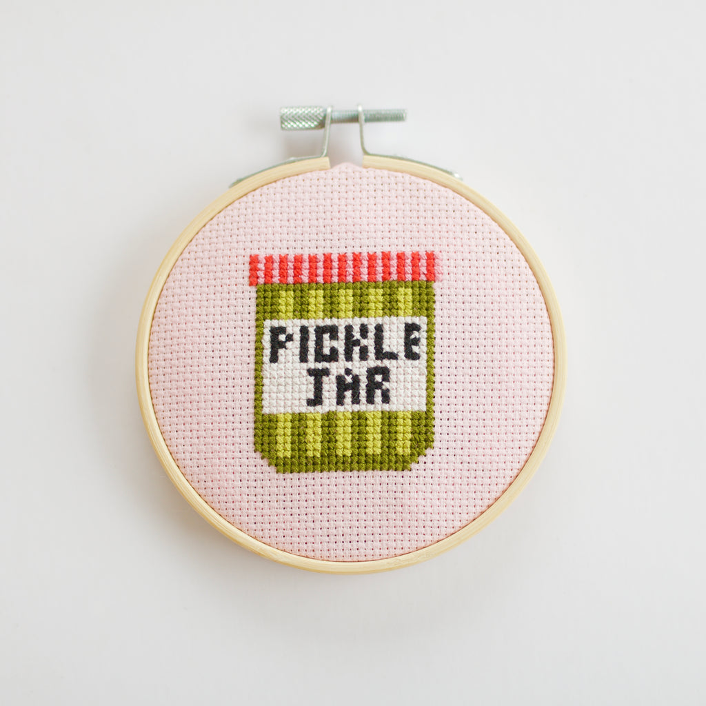 Pickle Mini Cross Stitch PDF Pattern – Instant Download