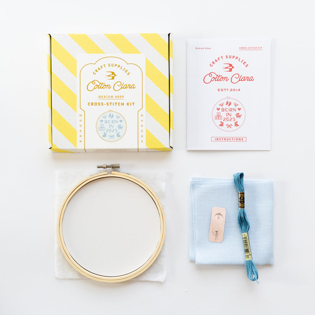 Born In 2025 Cross Stitch Kit