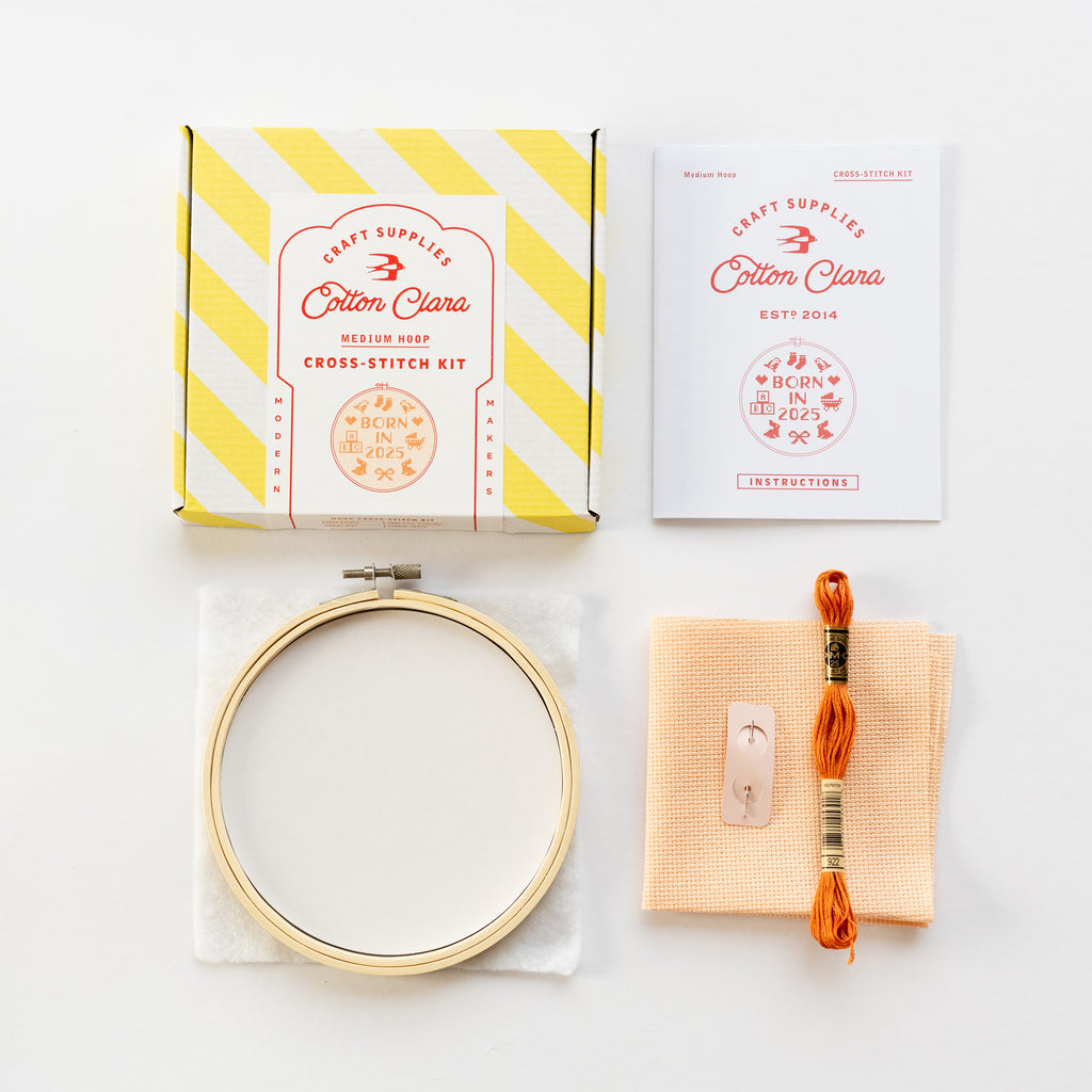 Born In 2025 Cross Stitch Kit