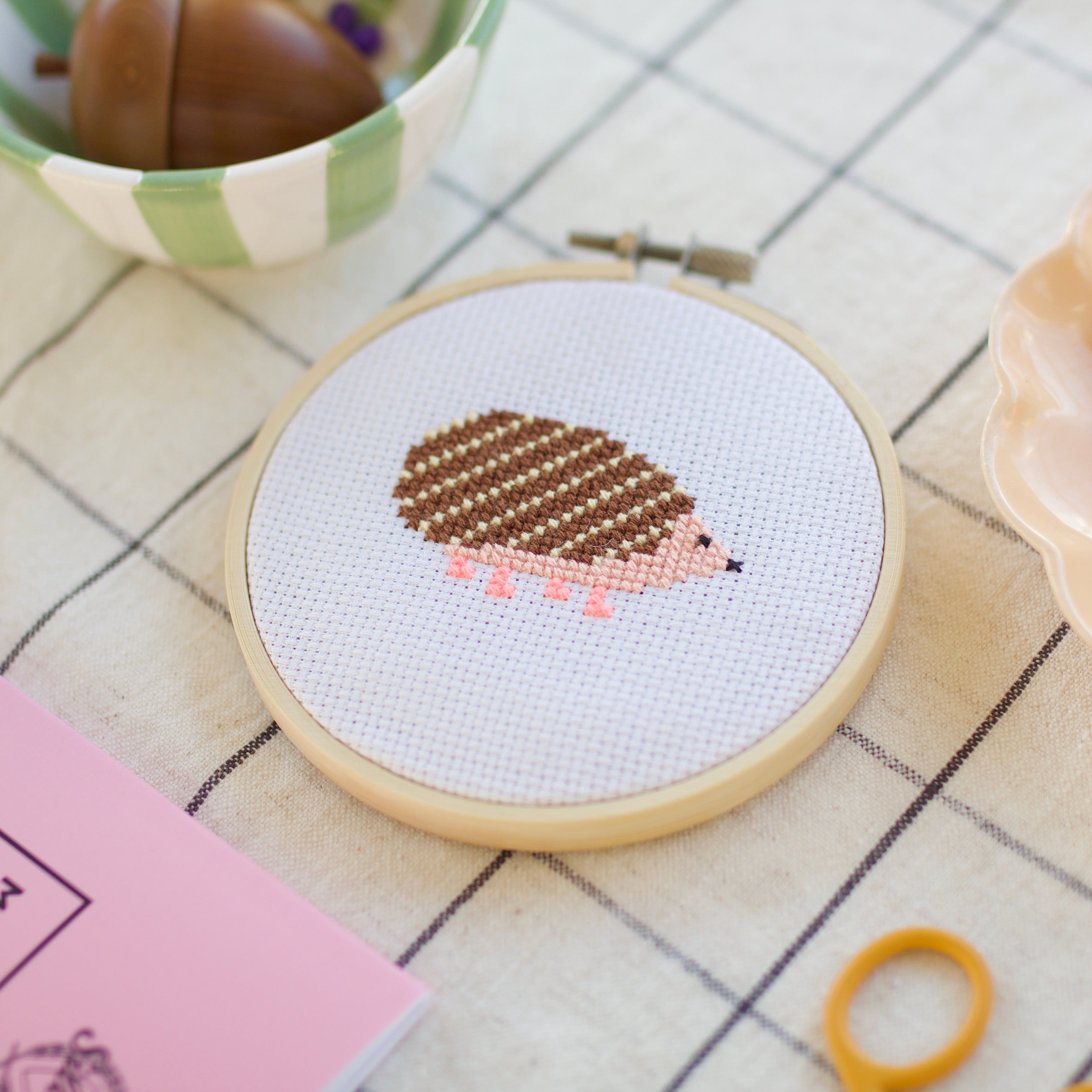 Hedgehog Mini Cross Stitch PDF Pattern – Instant Download