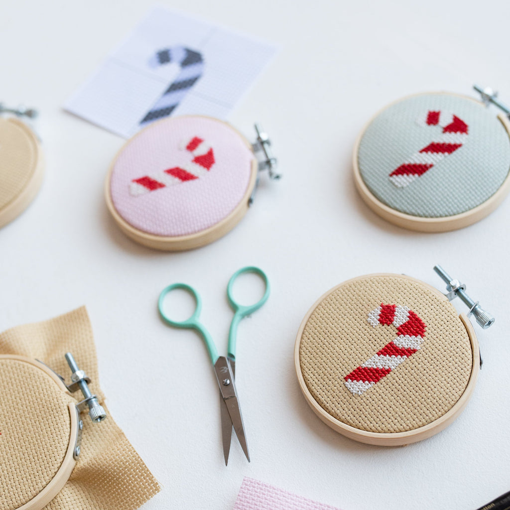 Candy Cane Mini Cross Stitch PDF Pattern – Instant Download