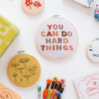 Fungi Embroidery Hoop Kit