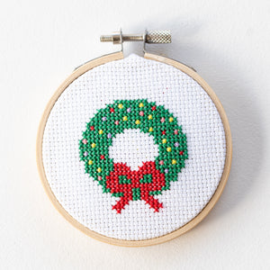 Wreath Mini Cross Stitch PDF Pattern – Instant Download