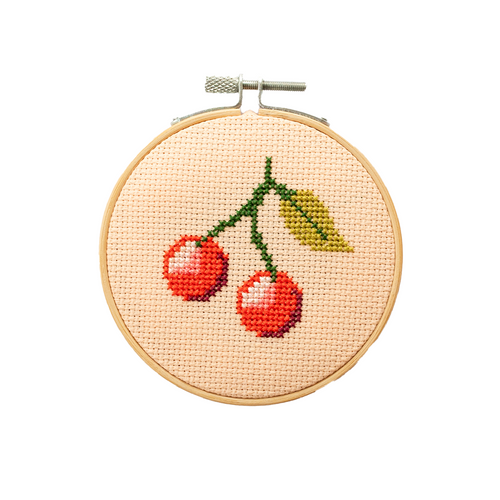 Cherry Mini Cross Stitch Kit