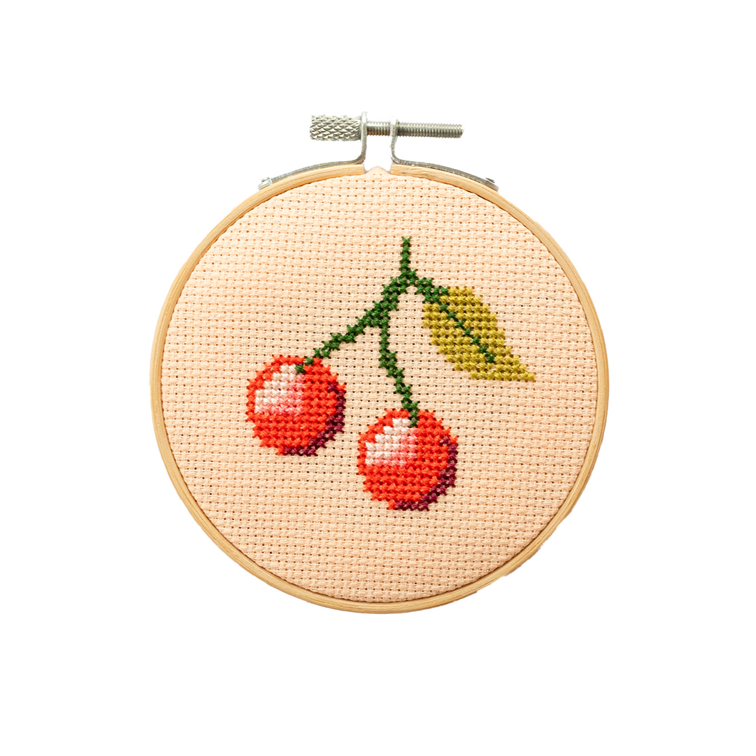 Cherry Mini Cross Stitch Kit