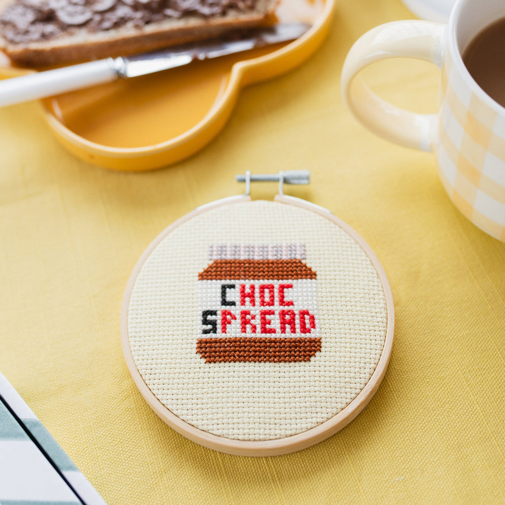 Choc Spread Mini Cross Stitch PDF Pattern – Instant Download