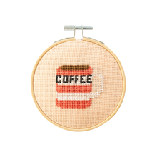 Load image into Gallery viewer, Coffee Cross Stitch Kit