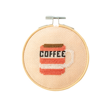 Load image into Gallery viewer, Coffee Cross Stitch Kit