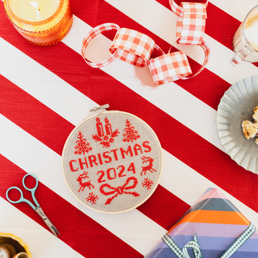 Christmas Year Cross Stitch Kit 2025