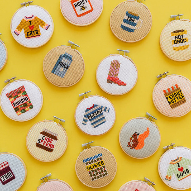 I Love Cats Mini Cross Stitch PDF Pattern – Instant Download