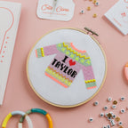 I Love Taylor Mini Cross Stitch PDF Pattern – Instant Download