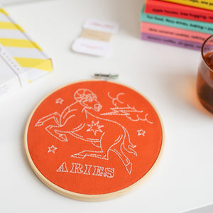 Aries Embroidery Hoop Kit