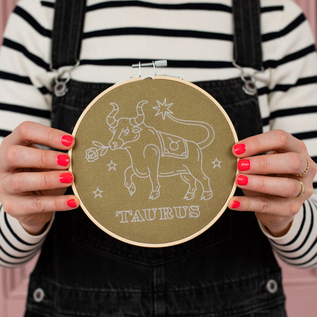 Taurus Embroidery Hoop Kit