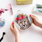 Floral Cheetah Embroidery - One Off Box