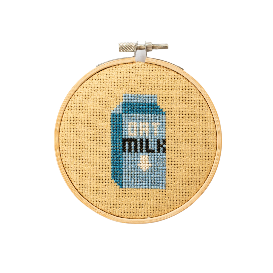 Oat Milk Cross Stitch Kit