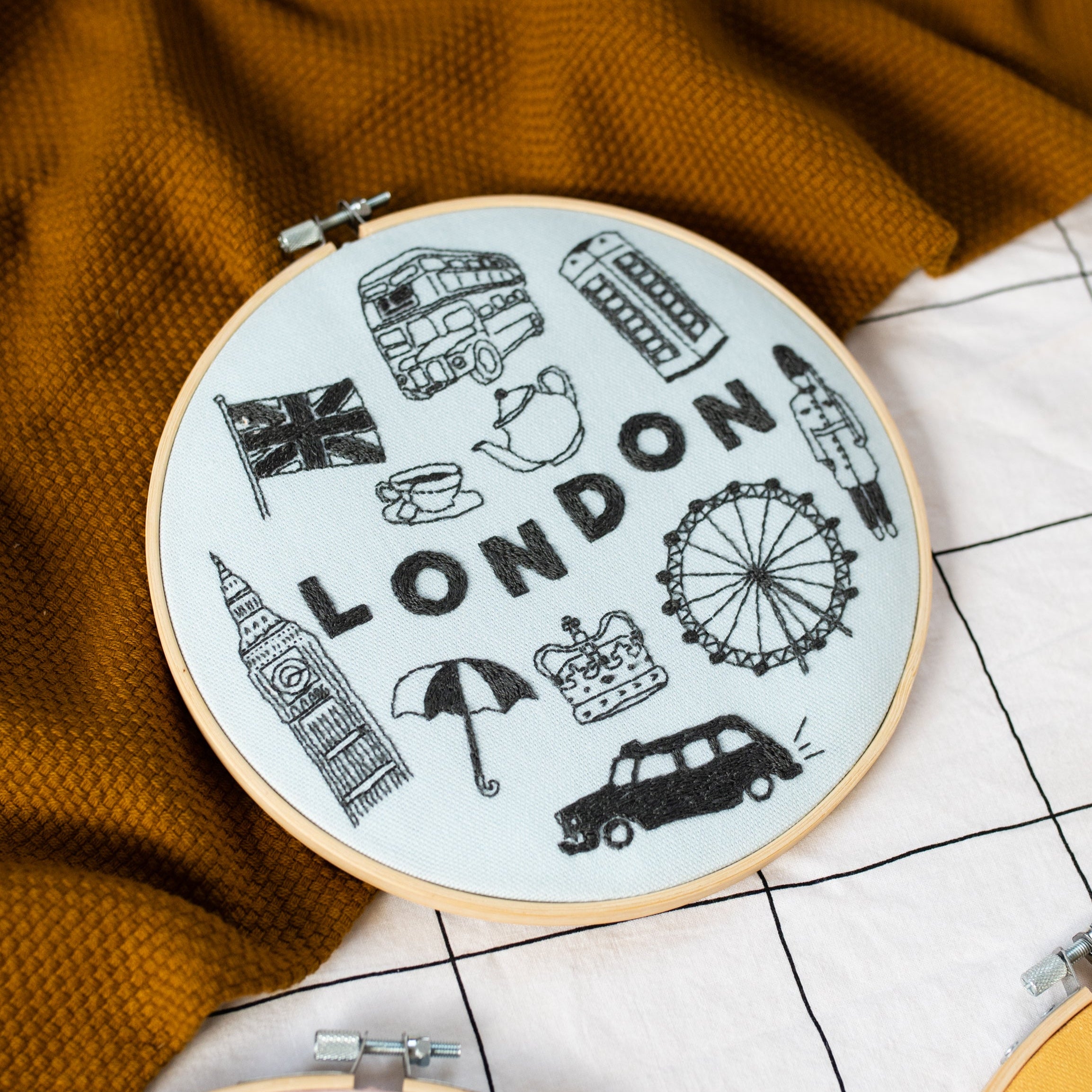 London x Maptote Embroidery Kit