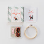 Black Cat Christmas Cross Stitch Kit