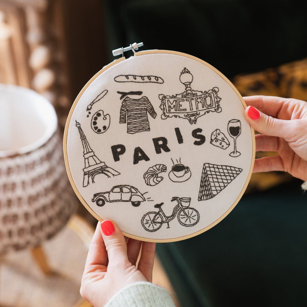 Paris x Maptote Embroidery Hoop Kit